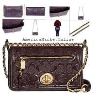 ราคา กระเป๋าหนังแก้ว COACH/ COACH 22292 LEX SMALL FLAP CROSSBODY BLUSH (20063588845)