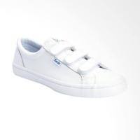 ราคา Keds Tiebreak หนัง velcro รองเท้าผ้าใบสีขาว preloved (24587479014)