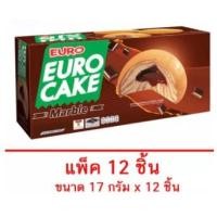 ราคา ยูโร่ พัฟเค้กสอดไส้ครีมช็อก 17 กรัม (บรรจุ 12 ซอง) (4578627121)