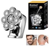ราคา Original Keme 8 Heads Shaver For Men Waterproof Electric Shaver Beard Electric Razor Bald Head Shaving Machine Rechargea (27262644082)