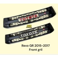 ราคา กระจังหน้า Revo 2015 2016 2017 GR มีไฟ led โลโก้ Toyota สีแดง และ สีขาว Front grill Hilux Revo GR (24775682773)