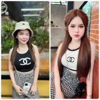 ราคา งานเซ็ท 2 ชิ้น ชุดเซ็ทchanel กางเกงสก๊อต เสื้อสายเดี่ยว เสื้อครอป (13790476426)