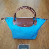 ราคา Longchamp กระเป๋าถือ รุ่น le pliage nylon top-handle size s bleuet color (406229854)