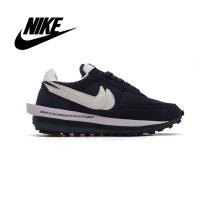 ราคา Nike Sacai X NIKe vaporWaffle Waffle Walk รองเท้าวิ่ง สีดำ (24935095444)