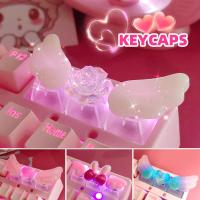 ราคา 【Keycap】ปีก ปุ่มกดคีย์บอร์ด ABS OEM R4 ทรงสี่เหลี่ยม แบบโปร่งแสง (21301071605)