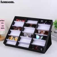 ราคา Aomsom 18 ช่อง ถาดแว่นตา แบบพกพา ที่ใส่แว่นตา กล่องเก็บแว่นตา ออแกไนเซอร์ (24361831113)