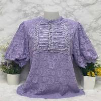 ราคา เสื้อลูกไม้แฟชั่นเกาหลี เสื้อลูกไม้เกรดพรีเมี่ยม รอบอก42-46นิ้ว ฟรีไซส์ เสื้อลูกไม้ทำจากผ้าลูกไม้คุณภาพสูงงานพรีเมี่ยม (25431395548)