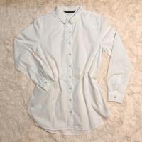 ราคา เสื้อเชิ้ตสีขาว แบรนด์ ZARA แท้ มือ2 (12206387639)