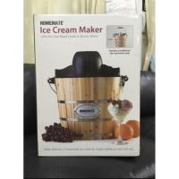 ราคา เครื่องทำไอศครีมโฮมเมด ถังไม้ วีรสุ (มือสอง) เนื้อไม้ธรรมชาติ / Ice Cream Maker (9915132749)