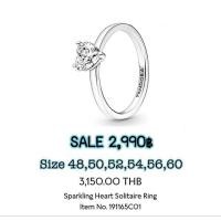 ราคา แหวนPandora ของแท้ รูปหัวใจ❤️มอบเป็นของขวัญ (24564606874)