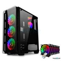 ราคา ATX Case (NP) Tsunami Hunter Eagle H9 RGB (Black) + Fan Pack 7 (1419480008)