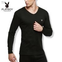 ราคา ♣❖Playboy Man ชุดผ้าฝ้ายแท้สำหรับเยาวชนในช่วงฤดูหนาวถุงเท้าและกางเกงชั้นในแบบบางเพื่อให้เสื้อผ้าฤดูใบไม้ร่วงที่อบอุ่นแล (3388742079)