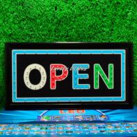 ราคา ป้ายไฟLED ป้ายไฟตัวอักษร ป้ายไฟวิ่ง ไฟหน้าร้าน"ป้ายไฟ OPEN"แบบเสียบปลั๊กไฟ ไฟตกเเต่งร้าน รับทำป้าย (24802676672)