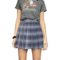 ราคา กระโปรงพีชลายสก็อต American Apparel (24880339191)