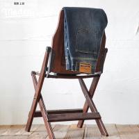 ราคา Maden workwear men's autumn retro distressed hole washed red ear slim fit small leg straight leg jeans (7757353761)