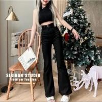 ราคา ยีนส์ขาม้าเอวสูงแต่งปลายขา (13699122206)