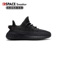 ราคา Adidas Yeezy Boost 350 V2 'Black' Black Angel All Men Women Jogging Shoes Casual Sports FU9006 (25783901130)