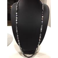 ราคา สร้อยมุกเคชิสีเทา ธรรมชาติยาว37นิ้ว (25360694283)