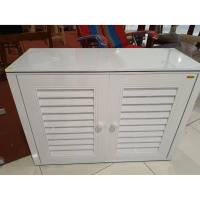 ราคา ตู้กับข้าว ตู้รองเท้า ตู้เก็บของ ทำจากPVC รุ่น D2 สามารถโดนน้ำได้ (8503364649)