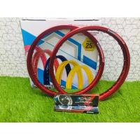 ราคา ขอบล้อยี่ห้อ ขอบล้อYOKOสีแดง1คู่ ซี่ลวดชุบโครเมี่ยม1คู่วงล้อ อลูมิเนียม 1.40 ขอบ 17 สำหรับ รถจักรยานยนต์ทุกรุ่น (29963438987)