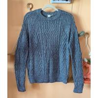 ราคา ส่งต่อ เสื้อสเวตเตอร์ไหมพรมหนา คอกลม แบรนด์ GAP ของแท้ สีเทา แขนยาว กันหนาว มือสอง Size S อกก่อนยืด 42 (24235702521)