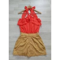 ราคา #1014-07 vero moda ป้ายห้อย จั๊มสูทขาสั้น (22584214649)