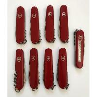 ราคา มีดพับ VICTORINOX 91MM. 2 ชั้น มือสอง อุปกรณ์ครบ ปะกับสีแดง (25635455441)
