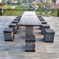 ราคา ชุดโต๊ะสนามปูน สไตล์โมเดิร์น ชุด 14 ที่นั่ง โต๊ะยาว 3 เมตร กว้าง 80 cm. วัสดุเป็นปูนแผ่นเสริมเหล็ก ส่งตรงจากโรงงาน (21268295287)