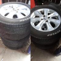 ราคา ทักแชทรับส่วนลดเพิ่มนะครับบลดราคายางพร้อมแม็คJazz มือสอง ขอบ15 185/65R15ใส่แจ๊สใส่ซิตตี้ใส่ได้ทุกรุ่นที่ขอบ15ยางปี 2020 (8439488287)