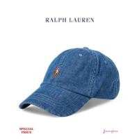 ราคา RALPH LAUREN DENIM BASEBALL CAP (913610380)