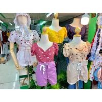 ราคา เสื้อครอป แฟชั่น แขนตุ๊กตา ลายหัวใจ น่ารัก ใส่สบายหลายงาน (5042362298)