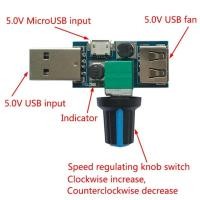 ราคา Dc 4V-12V 5W USB พัดลมระบายความร้อนความเร็วลม (16197829318)