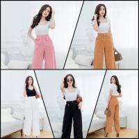 ราคา กางเกงขายาวผ้าลูกฟูก เอวสูง ทรงสวย (6244482637)