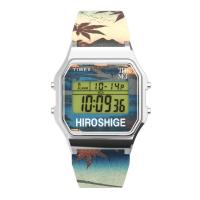 ราคา TIMEX TW2W25300 Digital The MET Hokusai นาฬิกาข้อมือผู้หญิง สายเรซิ่น สีน้ำเงิน หน้าปัด 34 มม. (24152911809)