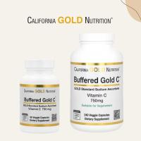 ราคา วิตามินซี Califonia Gold Nutrition Buffered Gold C (Vitamin C) 750 mg, 60, 240 Veggie Capsules (23114323686)