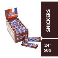 ราคา Snickers Chocolate bars 24*50g(1Box)++สนิกเกอร์ ช็อกโกแลต บาร์ 24*50กรัม(1กล่อง) (28466213517)