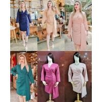 ราคา เดรสสาวอวบ ชุดออกงานสาวอวบ ชุดทำงานสาวอวบ ชุดสาวอวบ (17540331121)