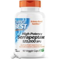 ราคา Doctor's Best, High Potency Serrapeptase, 120,000 SPU, 90 Veggie Caps (25227157050)