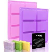 ราคา วอลฟอส 6ช่องสี่เหลี่ยมผืนผ้าซิลิโคนเค้กขนมสบู่แม่พิมพ์ (29208076282)