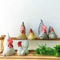 ราคา ตุ๊กตาเซรามิคแต่งสวน 8 นิ้ว ไก่แจ้คู่ตัวเมีย ตัวผู้ ไก่เซรามิค **แพ็คคู่** ไก่มงคล เสริมโชคลาภ (25930836949)