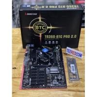 ราคา ชุด MB biostar TB360-BTC PRO 12GPU+cpu g5600+ram 4g ddr4 2133 (13796820572)