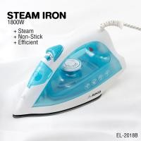 ราคา AIKO EL-2018B สีฟ้า เตารีดไอน้ำเคลือบเทฟล่อน พร้อมสเปรย์และรีดแบบแห้ง ***รับประกัน 1 ปี (25420321681)