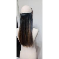 ราคา แฮร์พีชผมแท้สีดำผสมไฮไลท์สีบอร์นทองสีสวยเด่นชัดความยาว50เซนกว้าง24-25เซน (26407017630)