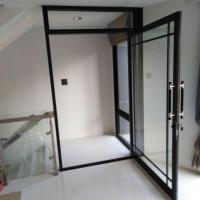 ราคา (ถูกที่สุด)YT✅ประตูผลัก​ แนวญี่ปุ่น​ อลูมิเนียมสีดำ​ กระจกใส (4637136411)