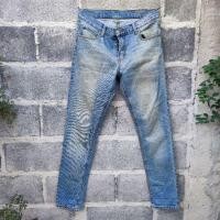 ราคา กางเกงยีนส์ Cheap Monday Tight Stonewashed Blue Skinny Jeans (19488050876)