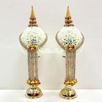 ราคา ฟรีค่าจัดส่ง l ราคาสินค้าเป็นคู่ พานพุ่ม พานพุ่มเงินทอง พานพุ่มสักการะ พานพุ่มดอกไม้ พานพุ่มดอกรัก แจกันดอกบัว แจกันบัว (18973805123)