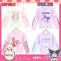 ราคา เสื้อยืดแขนยาว คอสเพลย์ Sanrio Melody Kuromi Cinnamoroll ผ้าฝ้าย แบบสวมหัว สําหรับเด็กผู้หญิง และนักเรียน (25653999833)