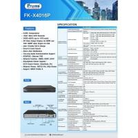 ราคา เครื่องบันทึกภาพกล้องวงจรปิด FUJIKO FK-X4016P 16CH H.265, 5 in 1 XVR Series (8157758920)