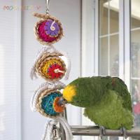 ราคา Pet Bird Bites Parrot Climb Chew Toys Hanging Cockatiel Parakeet Swing Cage Bird Chew Toys with Bell Pet Bird Toys Gifts (28212158765)