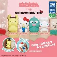ราคา Gashapon Sanrio Pompompurin แบบบีบแก้ม (25278430147)